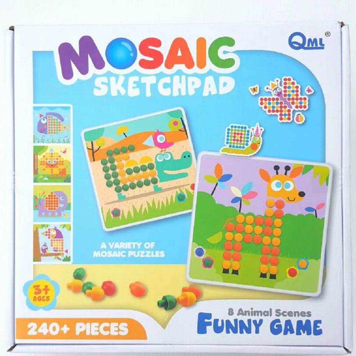 GENERICO - Rompecabezas Didáctico Puzzle Mosaico Jirafa 240Pzs