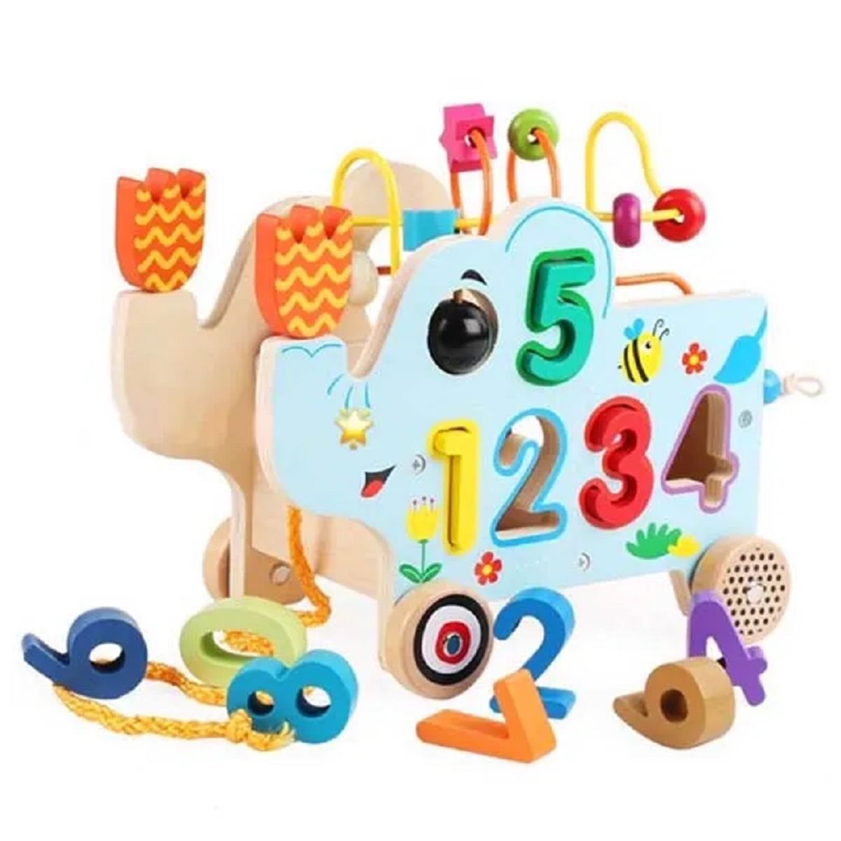 GENERICO - Juego Montessori Elefante De Encaje