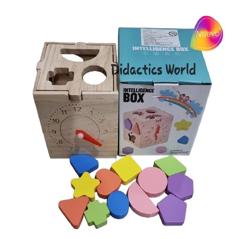 GENERICO - Cubo Didáctico Multifuncional Inteligente Con Reloj