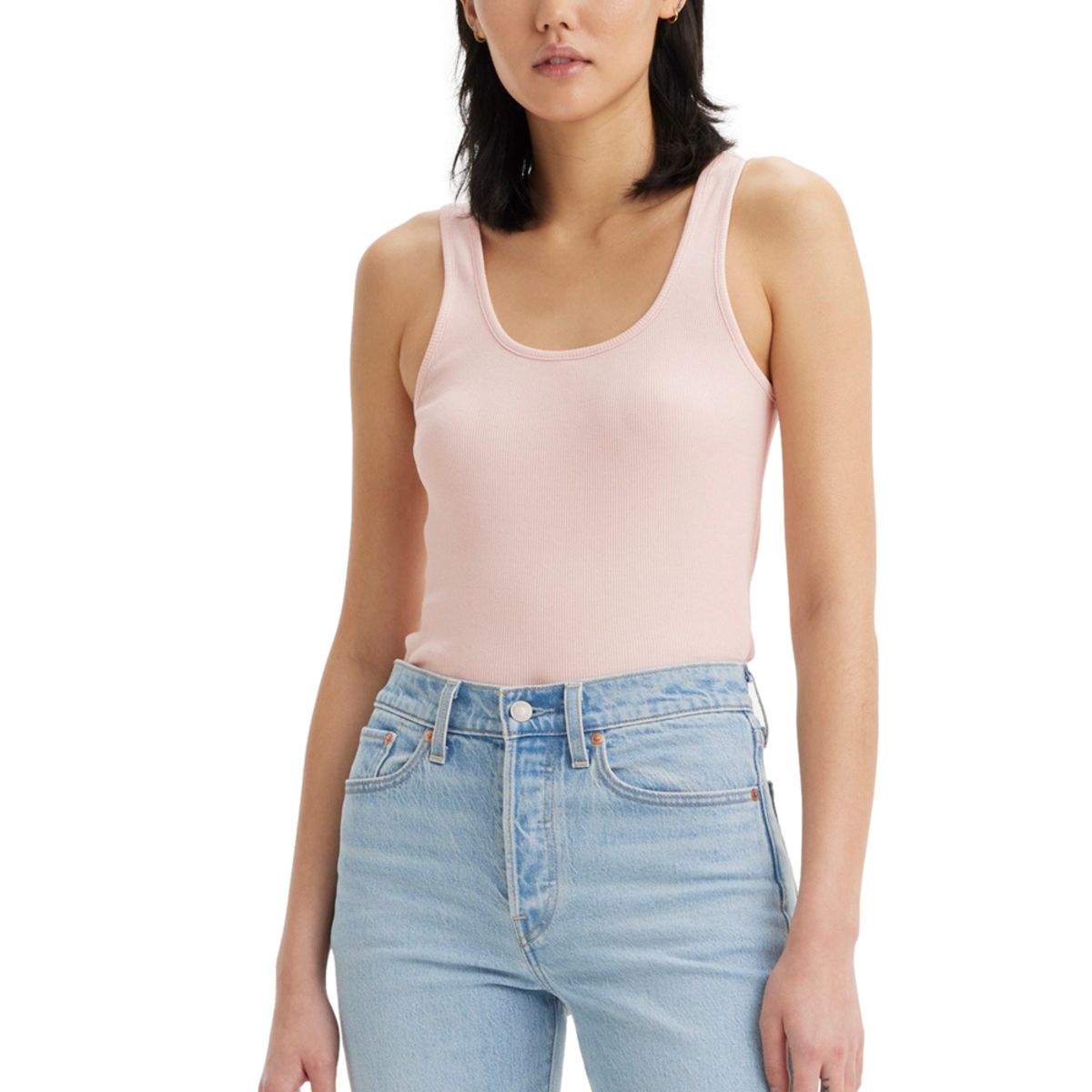 LEVIS - Polo Mujer Rib Tank Rosado Levis