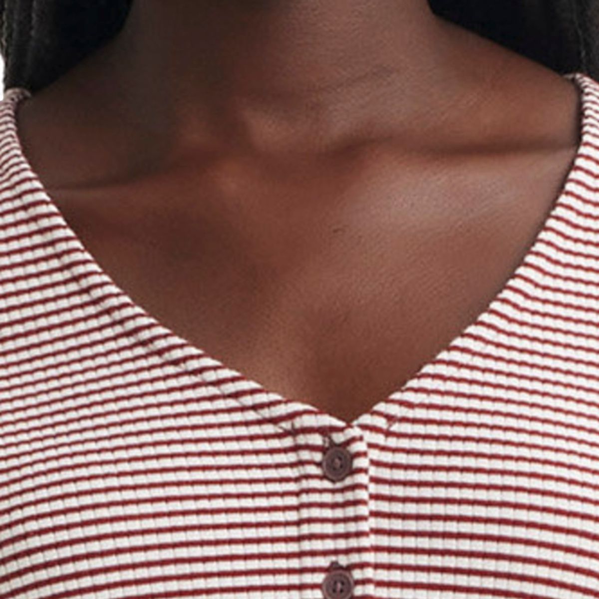 LEVIS - Polo Mujer Botones Cuello V Rosado Levis