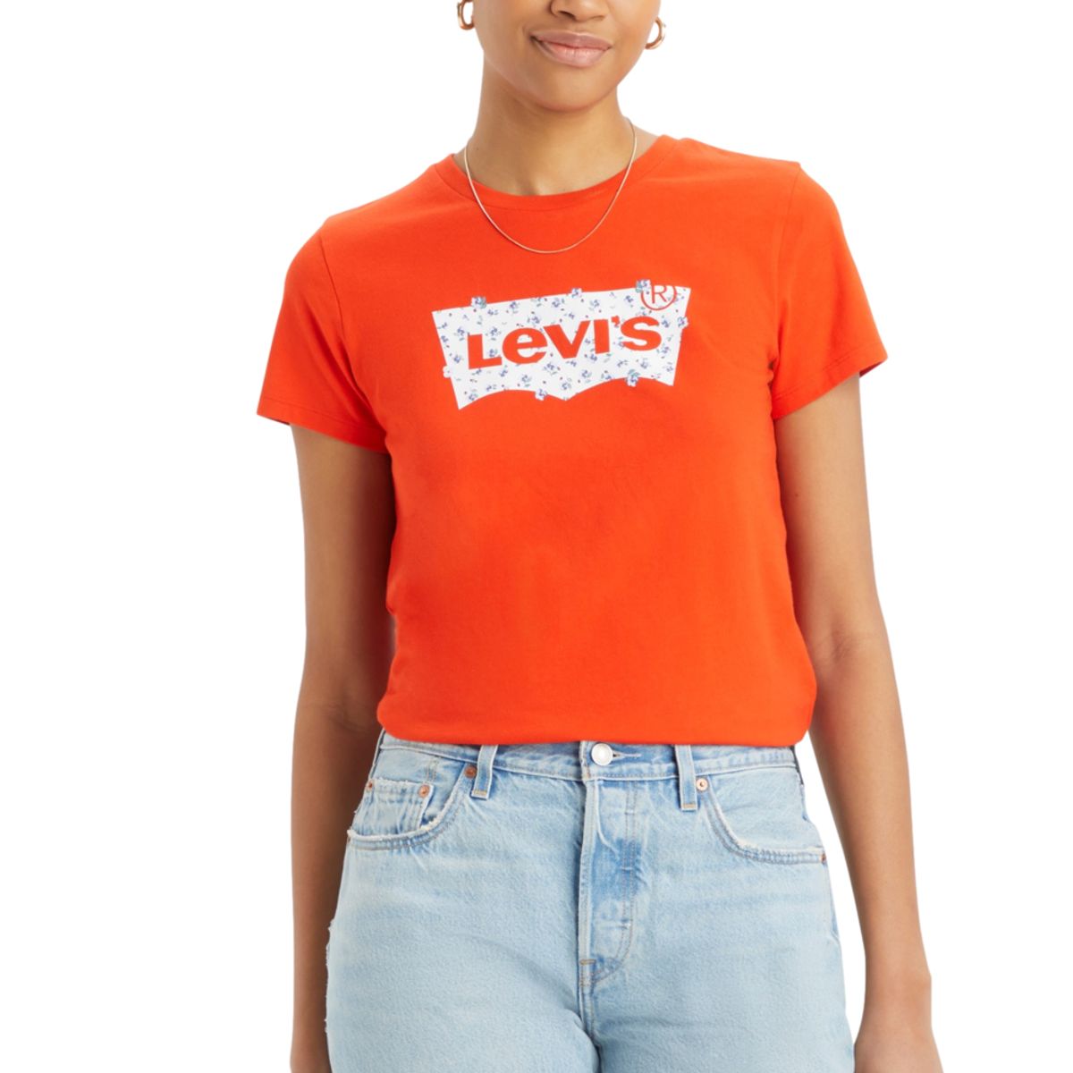 LEVIS - Polo Mujer Regular Fit Naranjo Levis