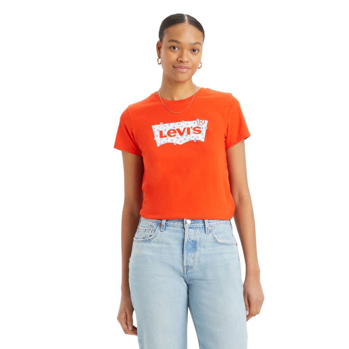 LEVIS - Polo Mujer Regular Fit Naranjo Levis