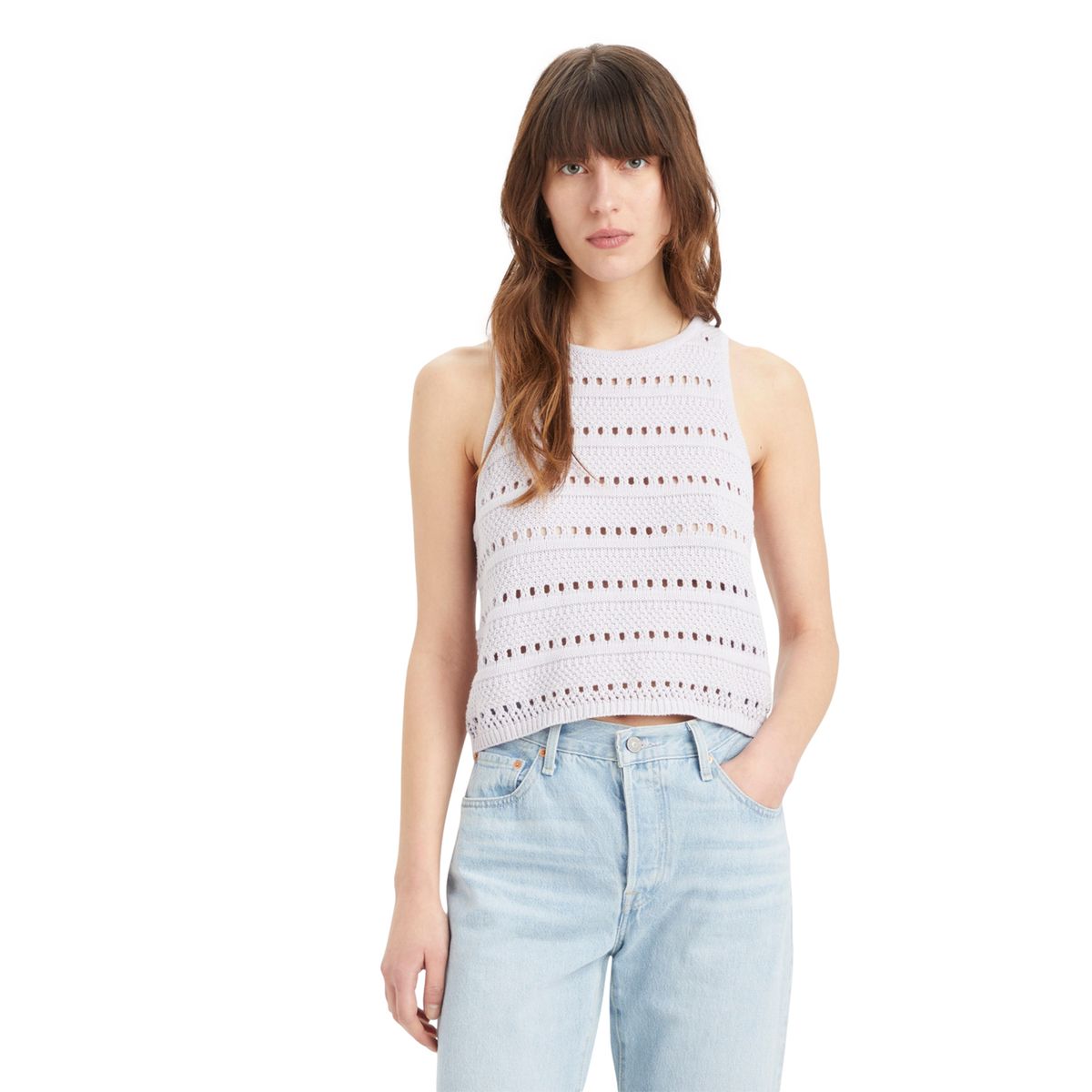 LEVIS - Polo Mujer Crochet Tank Lila Levis