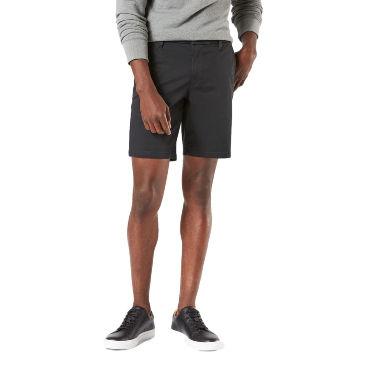 DOCKERS - Short Ultimate Solid Straight Fit Negro Dockers