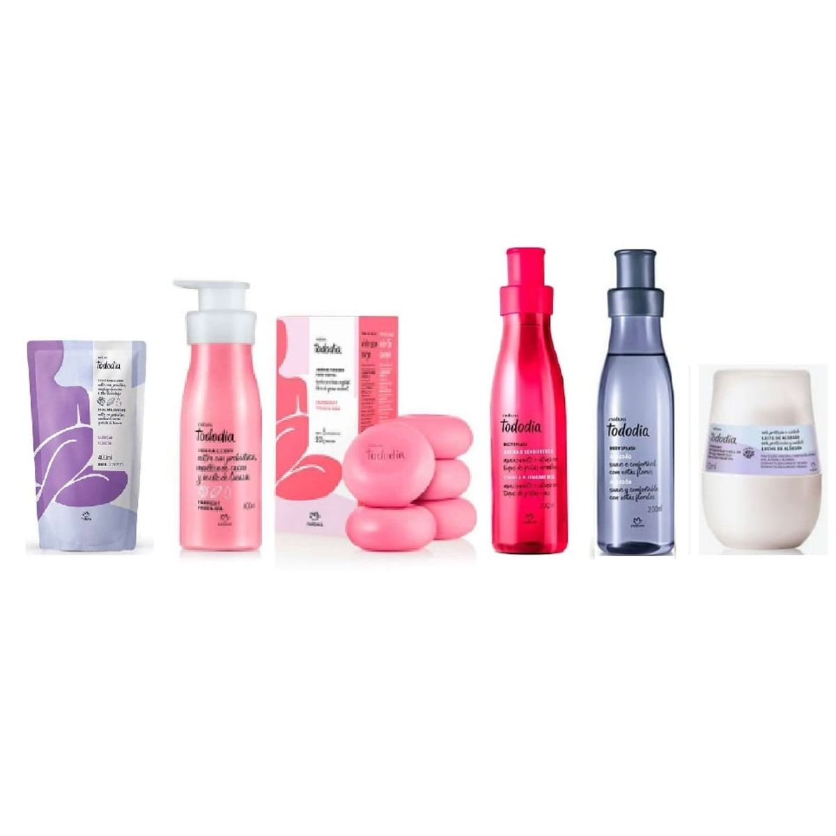 NATURA - Kit tododia Natura 2 splash, jabones, 2 crema y desodorante