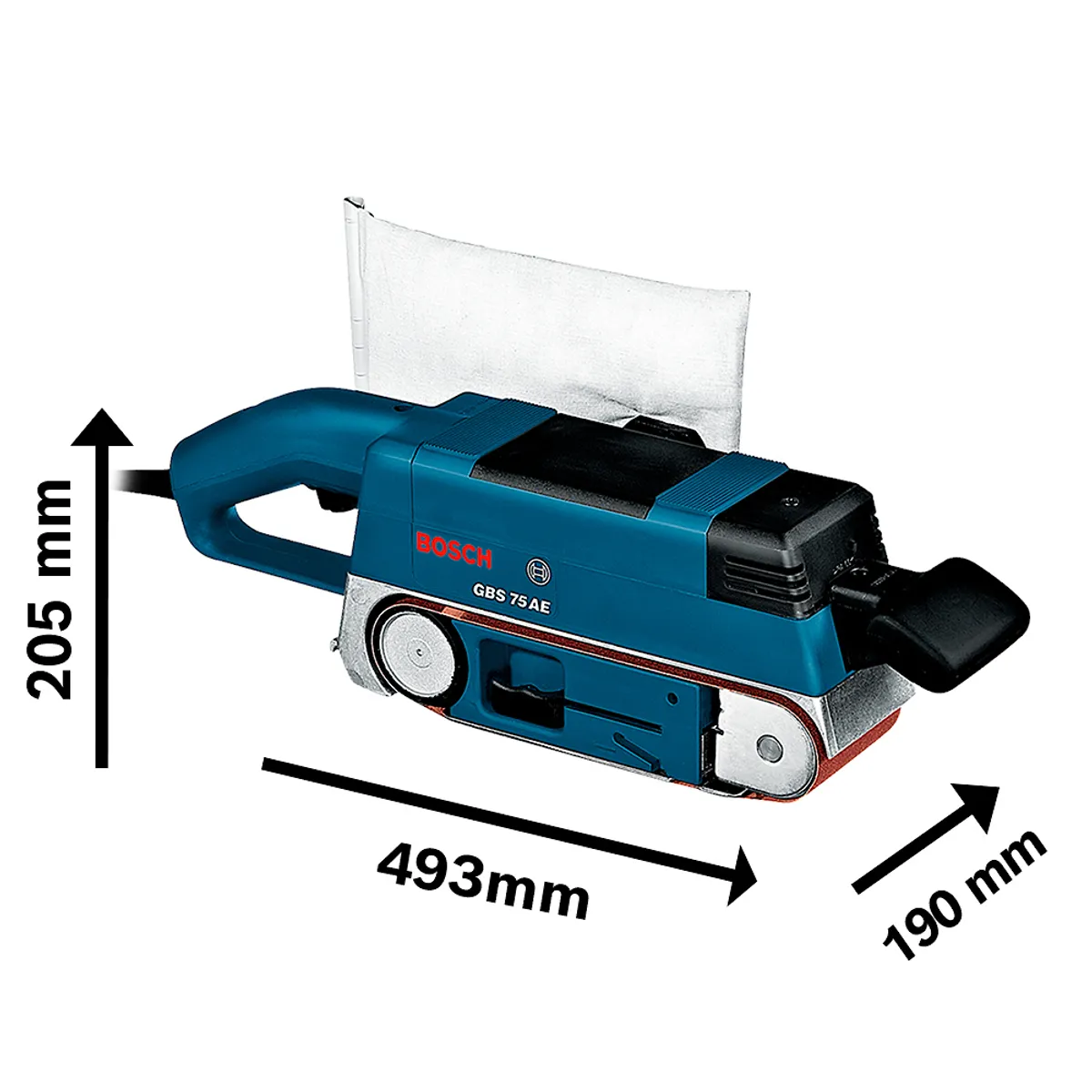 BOSCH - Lijadora De Banda Bosch Profes. Gbs 75 Ae 750 W Banda 75 mm