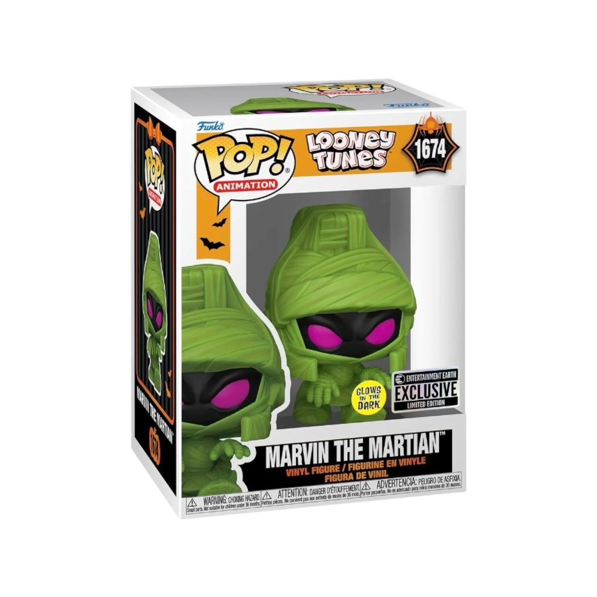 FUNKO - Funko Pop Looney Tunes Marvin the Martian Mummy 1674 GITD