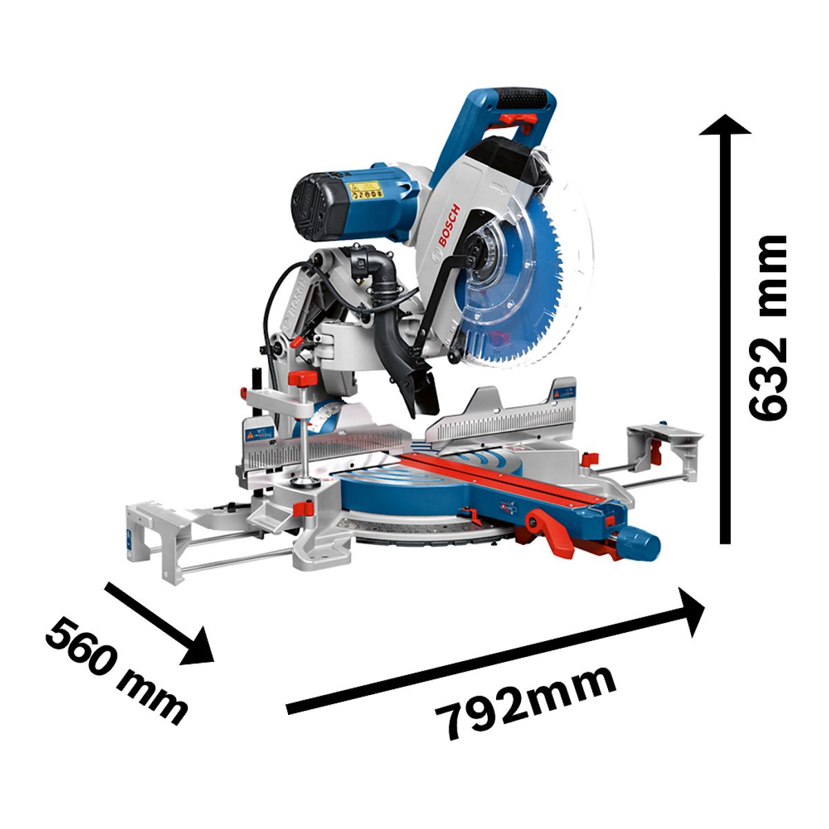 BOSCH - Sierra Ingleteadora Bosch Brazo Articulado Gcm 12 Gdl 2000 W