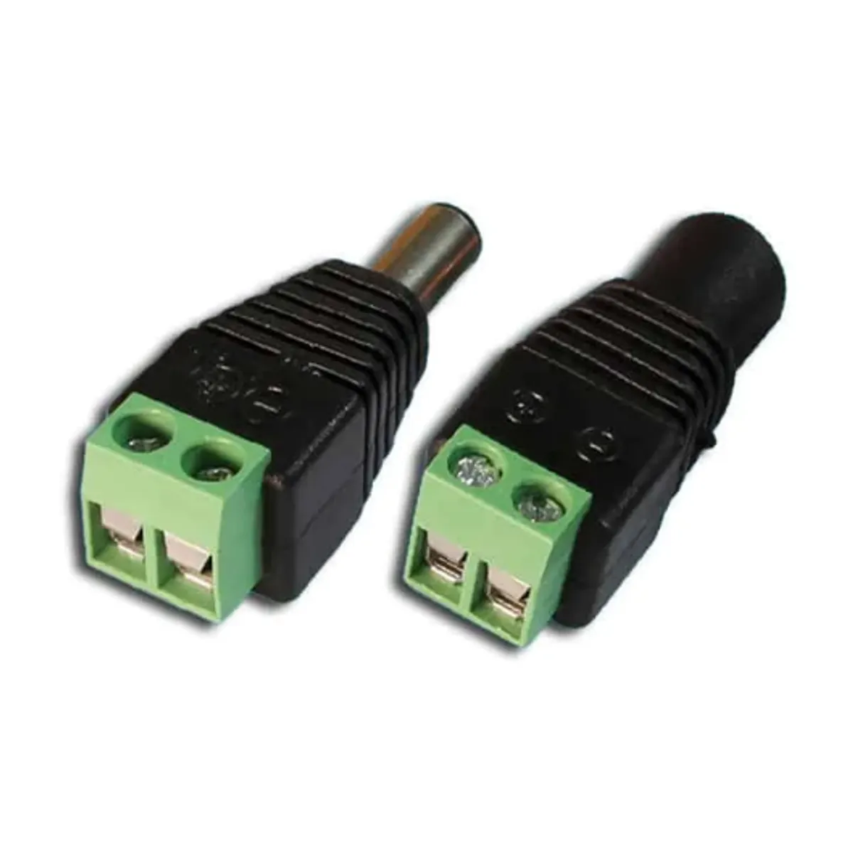 GENERICO - Adaptador Jack y Plug Tipo Bornera para Fuente ZB-301-2