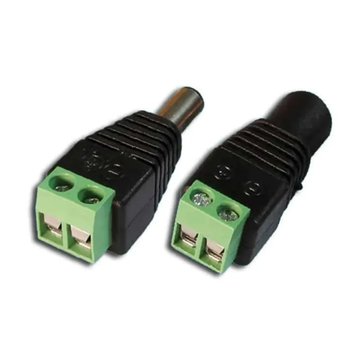 GENERICO - Adaptador Jack y Plug Tipo Bornera para Fuente ZB-301-2