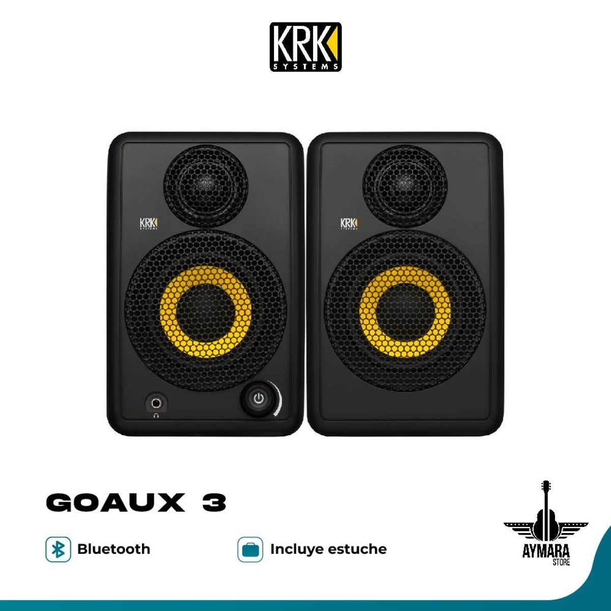 KRK - KRK GoAUX 3 Monitores de Estudio Portátiles