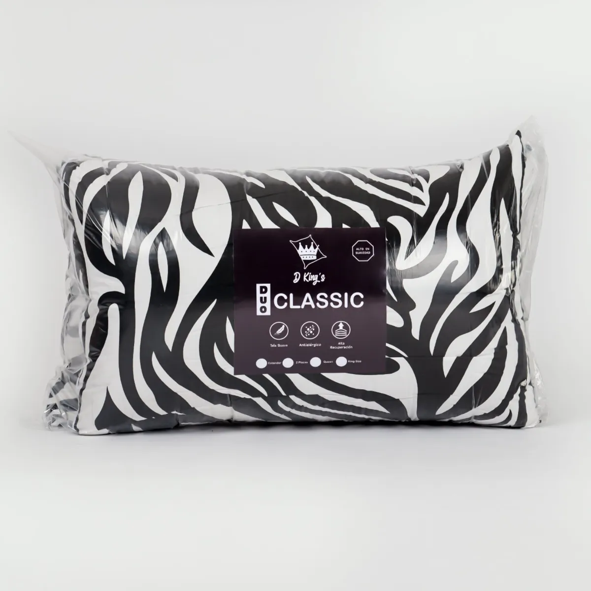 GENERICO - Almohada Duo Classic Zebra Set X 2 – Estandar
