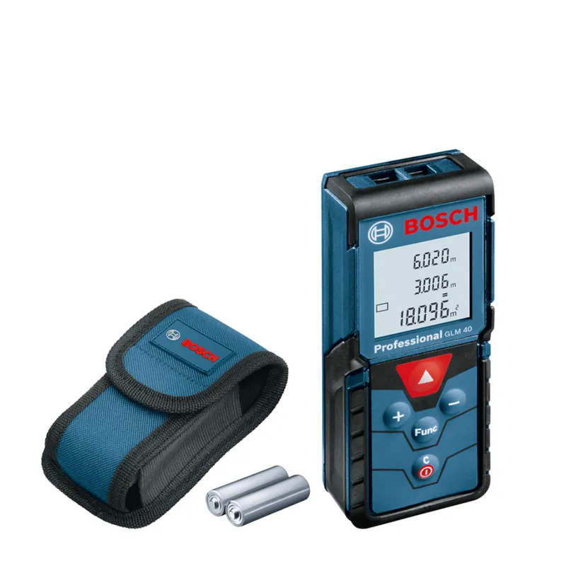 BOSCH - Medidor De Distancia Laser Glm 40 Bosch Alcance 40 Metros