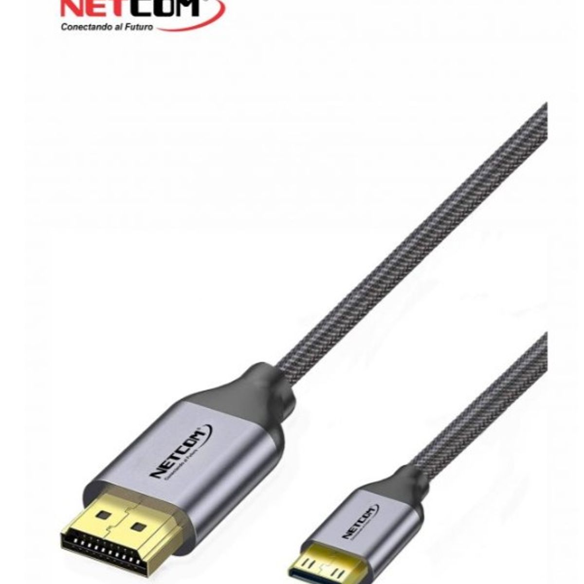 NETCOM - CABLE PREMIUM DE HDMI A MINI HDMI DE 3 METROS ULTRA HD 4K 60HZ NETCOM