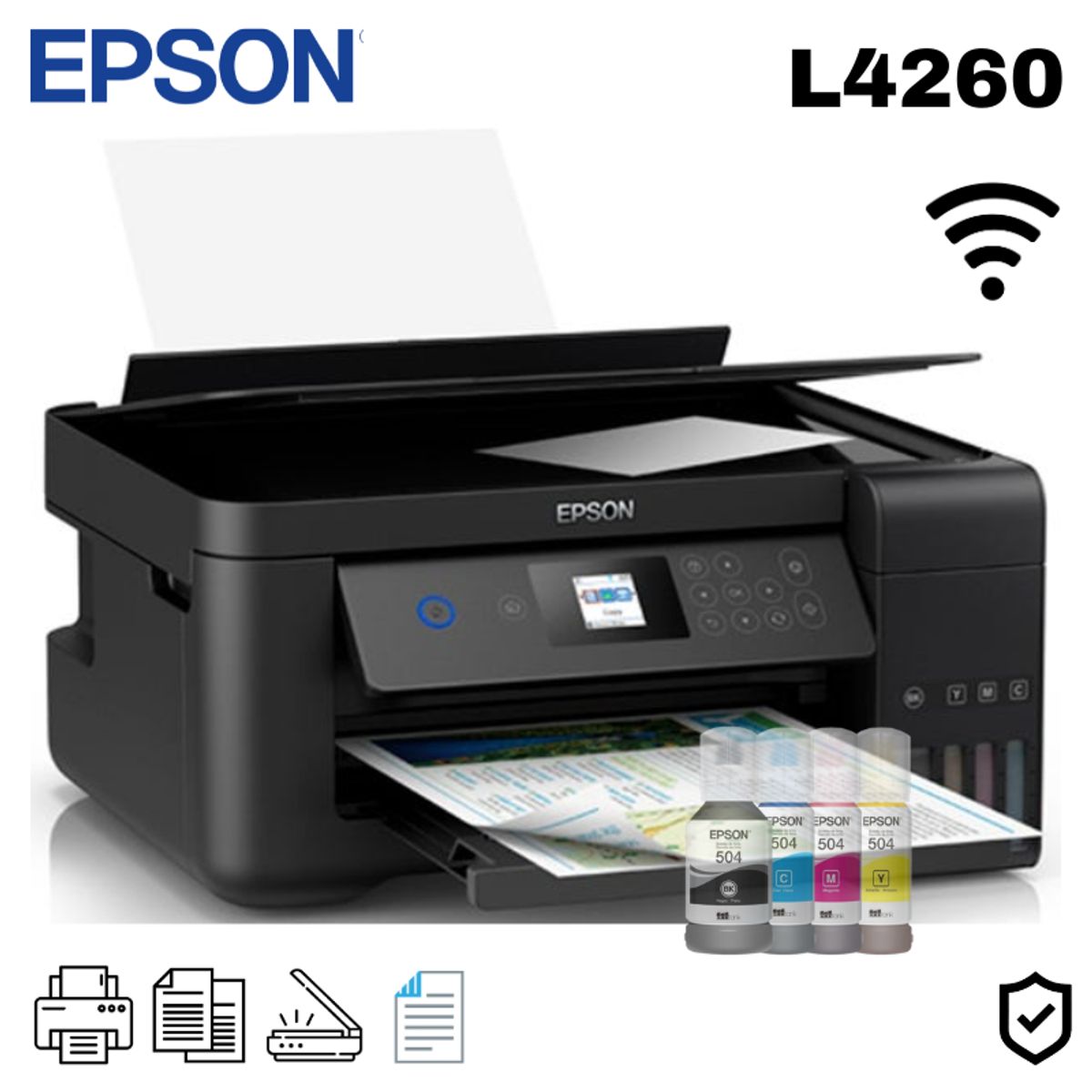 EPSON - Impresora Multifuncional Epson EcoTank L4260 Wifi Duplex