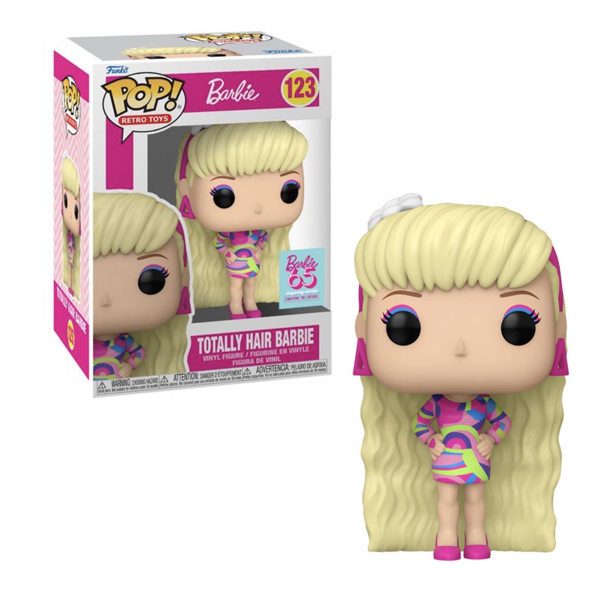 FUNKO - Barbie Funko Pop 123 Barbie 65th Anniversary Totally Hair