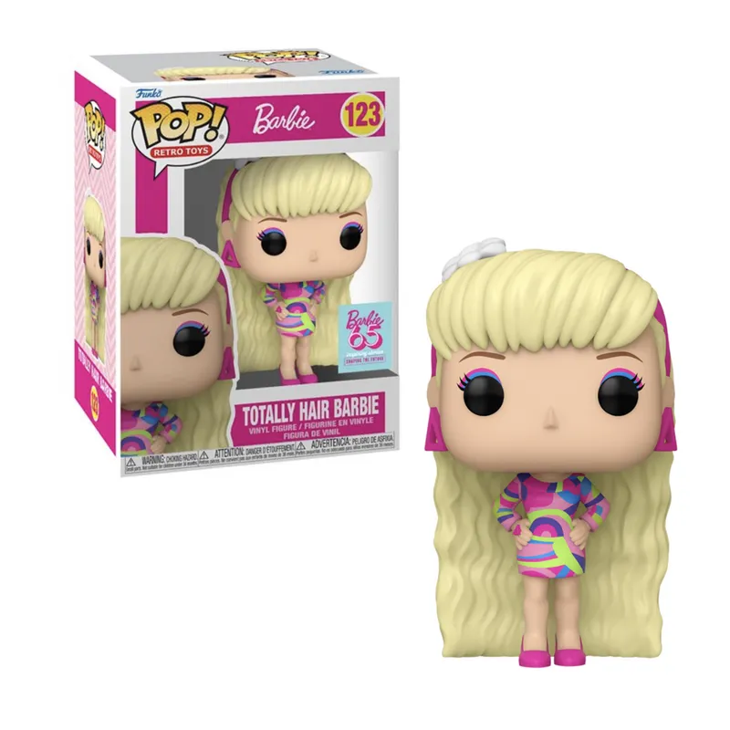FUNKO - Barbie Funko Pop 123 Barbie 65th Anniversary Totally Hair