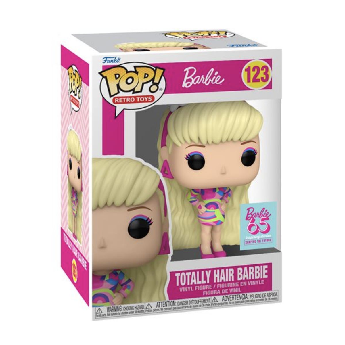 FUNKO - Barbie Funko Pop 123 Barbie 65th Anniversary Totally Hair
