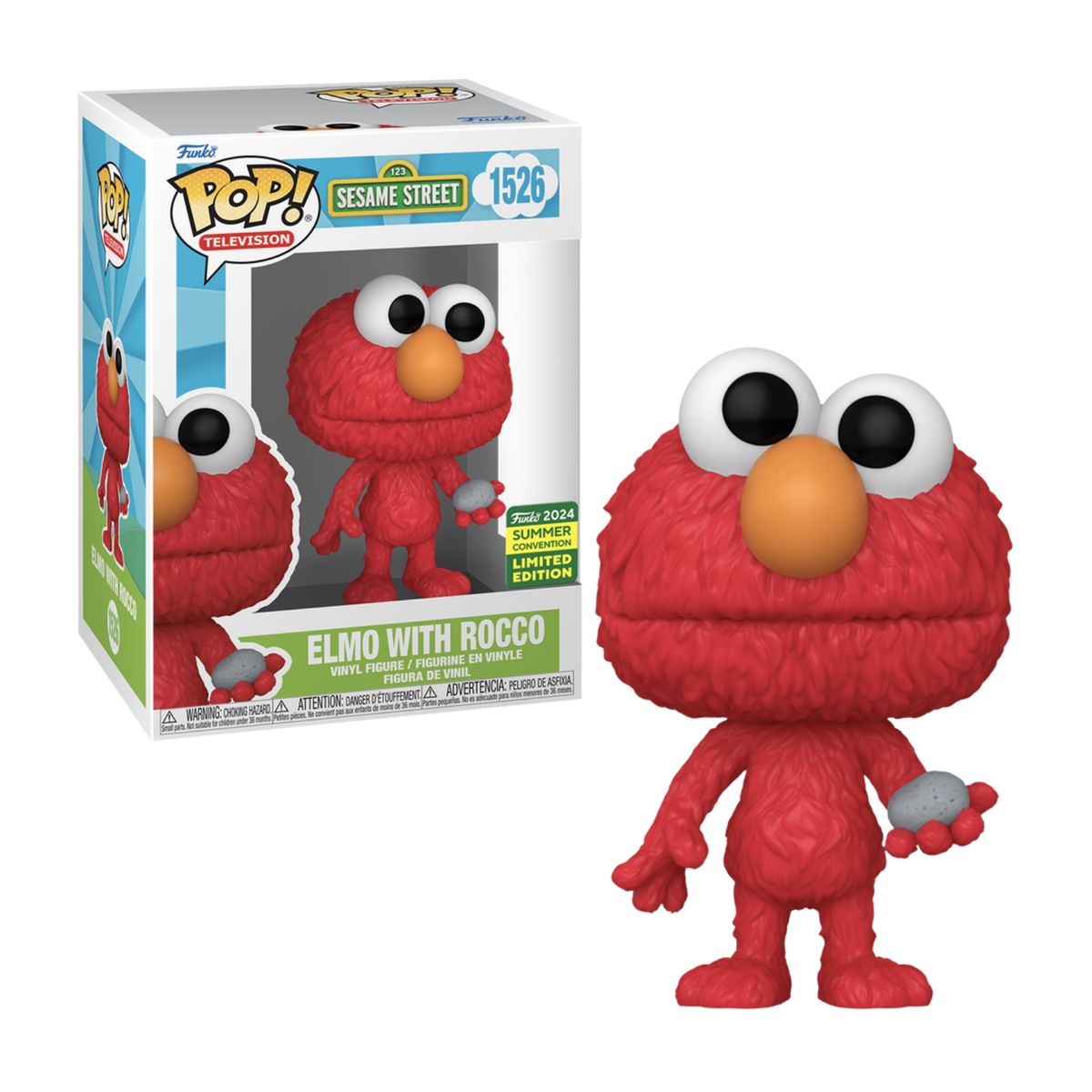 FUNKO - Elmo Funko Pop 1526 Plaza Sesamo Exclusivo Convencion