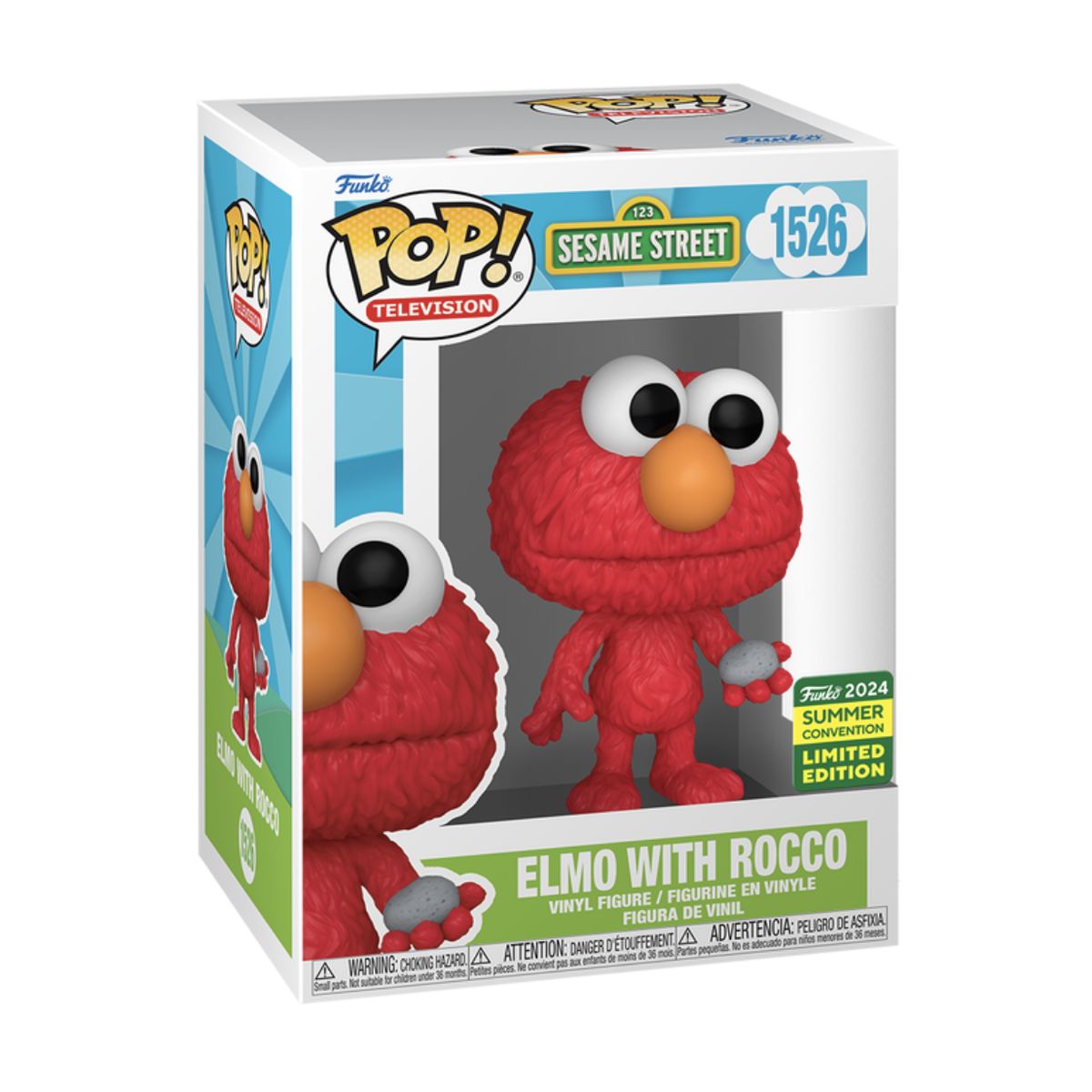FUNKO - Elmo Funko Pop 1526 Plaza Sesamo Exclusivo Convencion