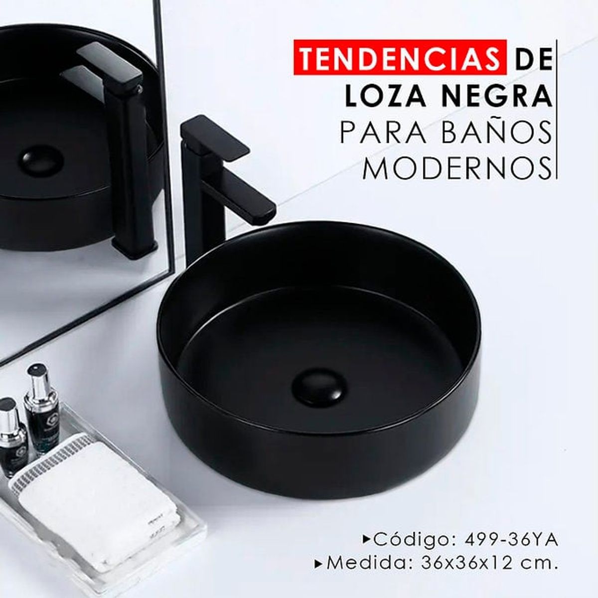 XM - LOZA REDONDO NEGRO 499-36YA