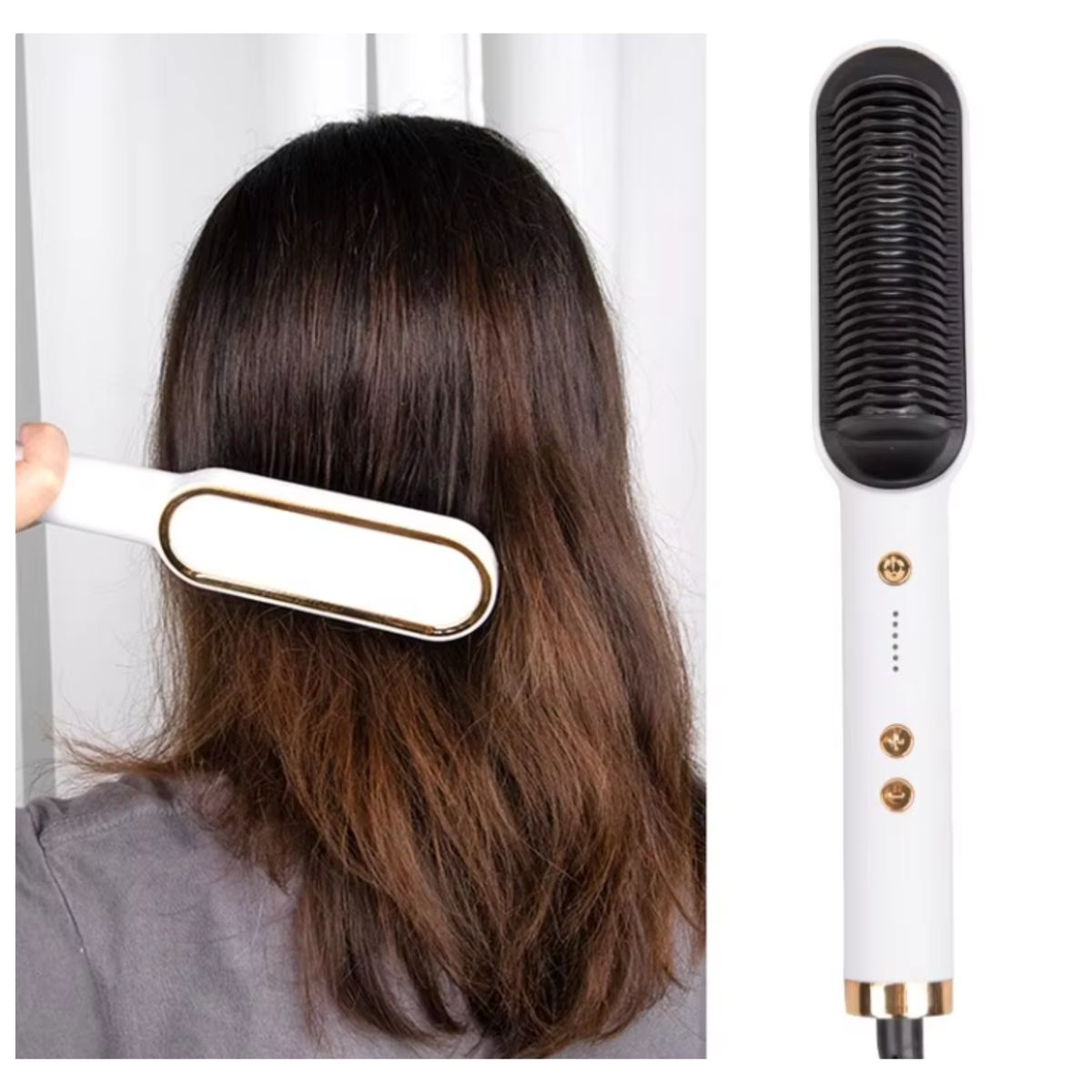 GENERICO - Cepillo Alisador De Cabello Raf