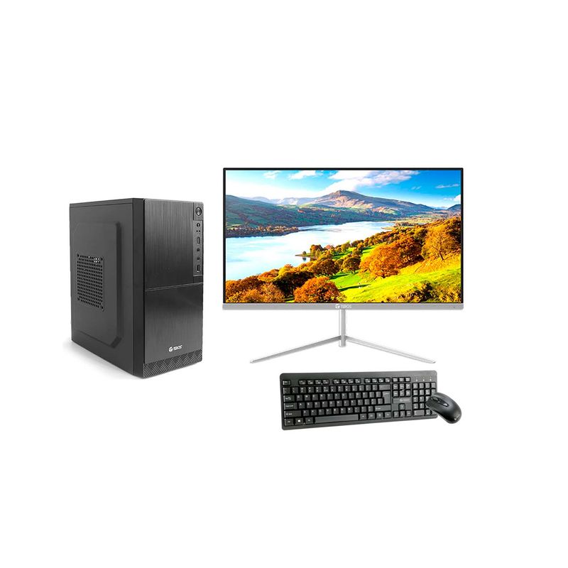 TEROS - Computadora Core i3 de 34ghz Monitor 22 FullHD  4GB SSD 512GB