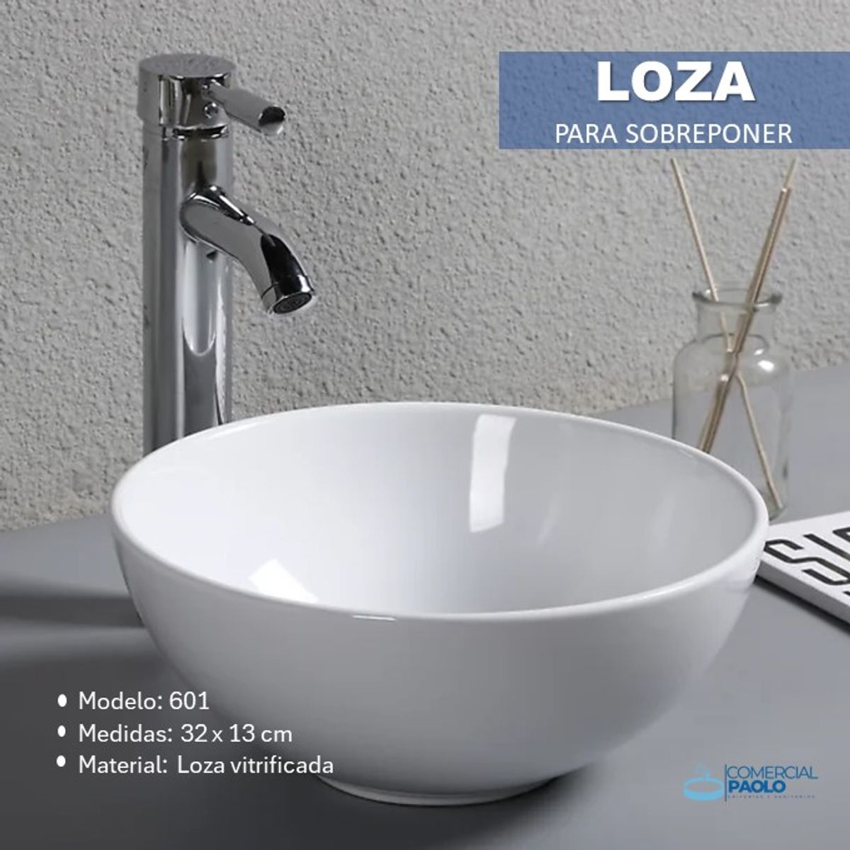 GENERICO - OVALIN DE LOZA BLANCO 601