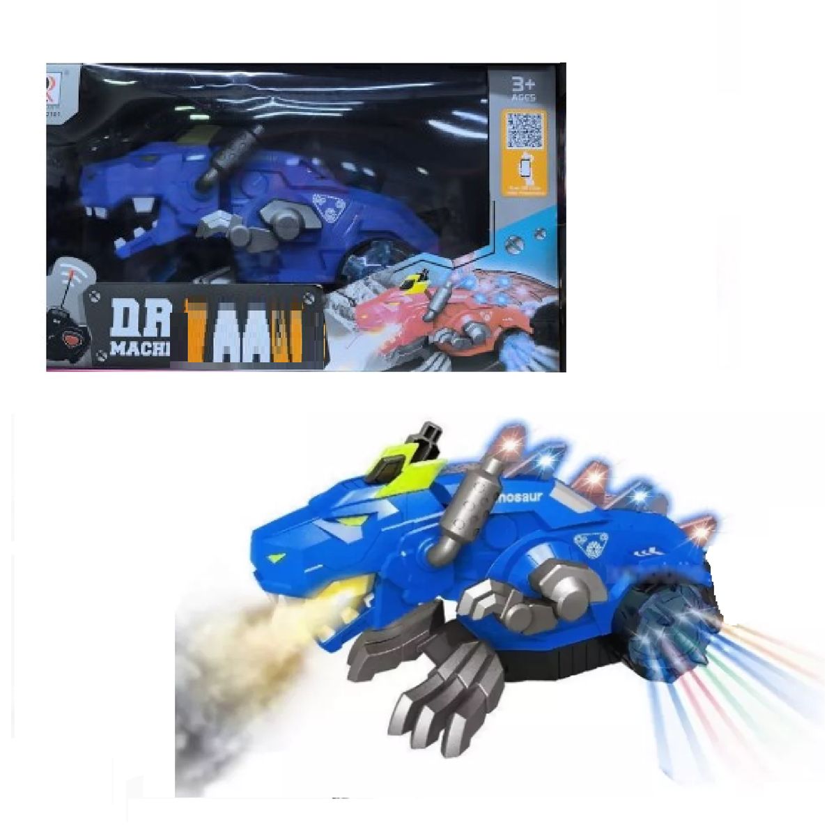 GENERICO - Dragón Mecánico Musical Bota Vapor De Agua -Azul