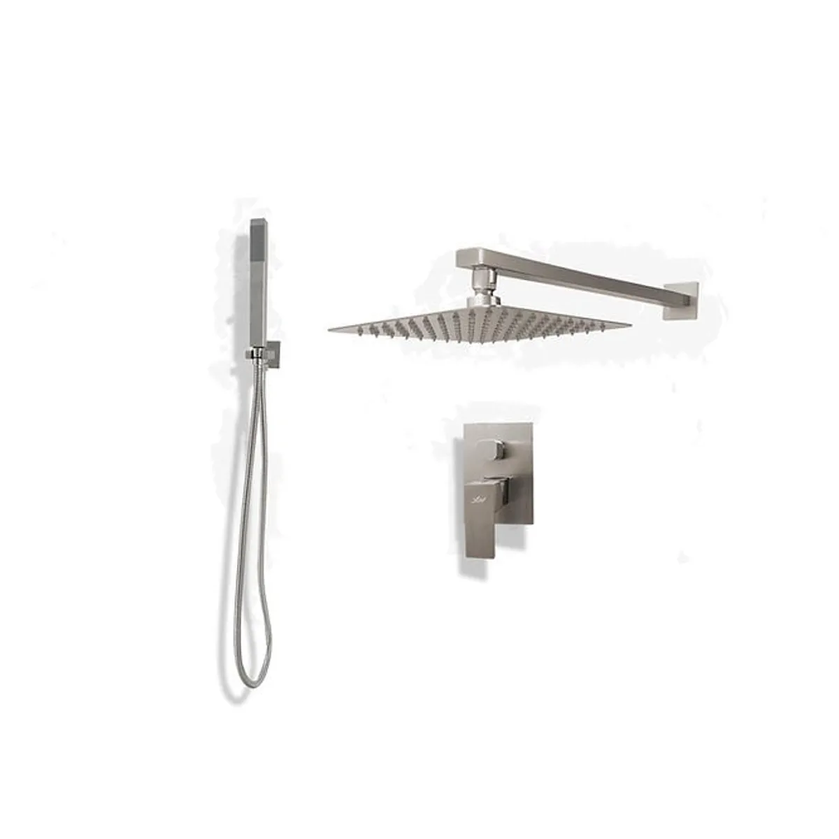 XM - MEZCLADORA MONOCOMANDO PARA DUCHA CUADRADO ACERO MT304-010D102