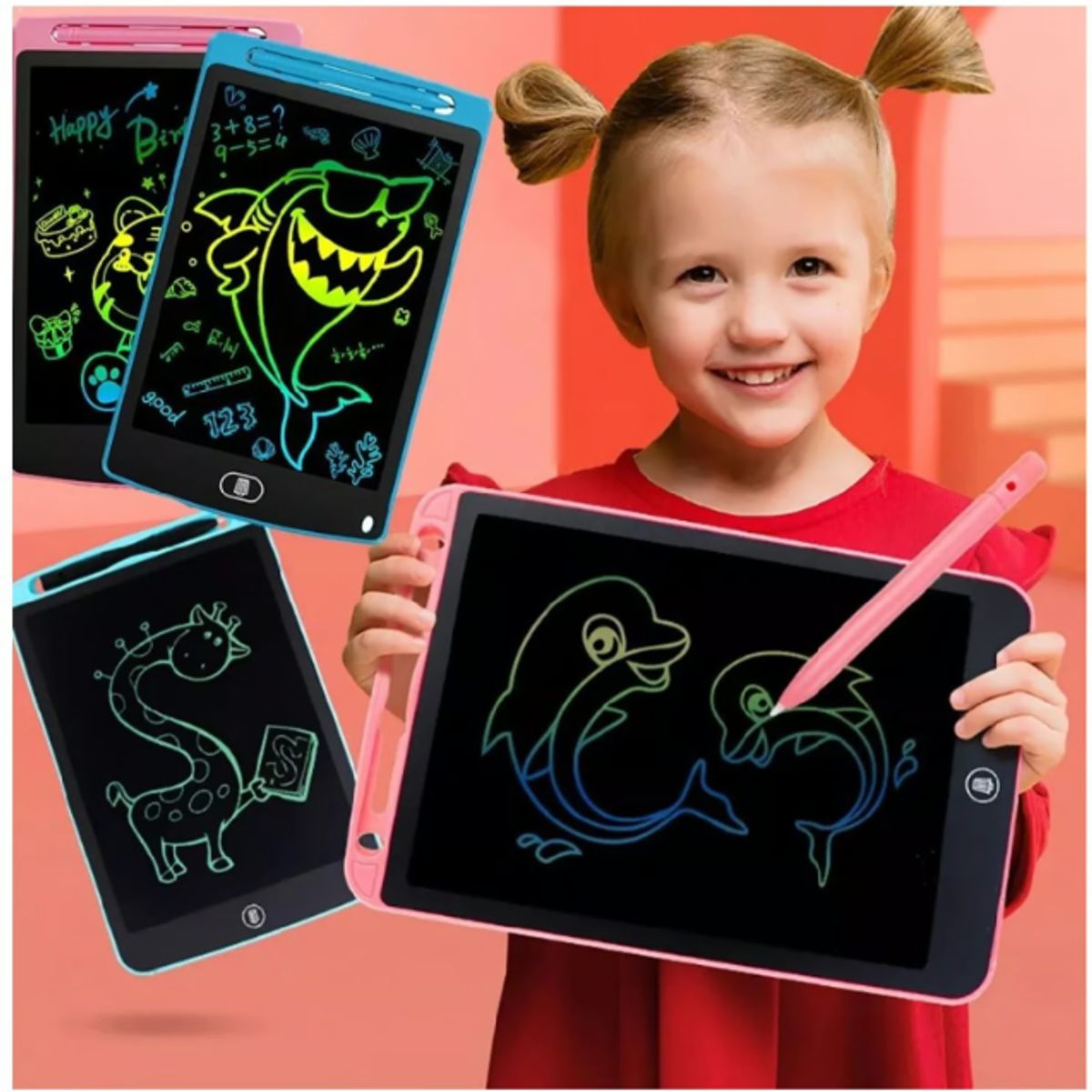 GENERICO - Tablet Pizarra Mágica Anotador Dibuja LCD de 16 Pulgadas