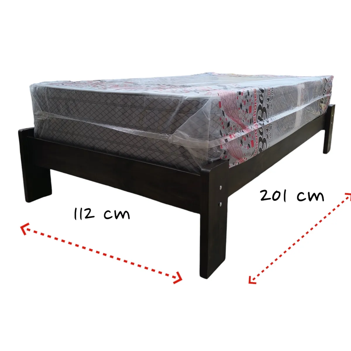 GENERICO - TARIMA 1.5 PLZ MADERA PINO COLOR NOGAL