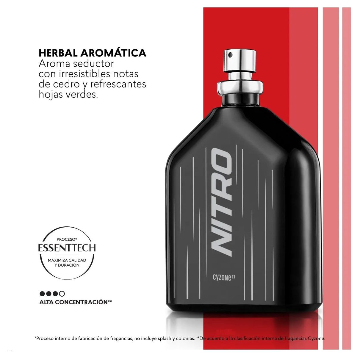 CYZONE - Perfume de hombre Nitro 100 ml Alta Concentración