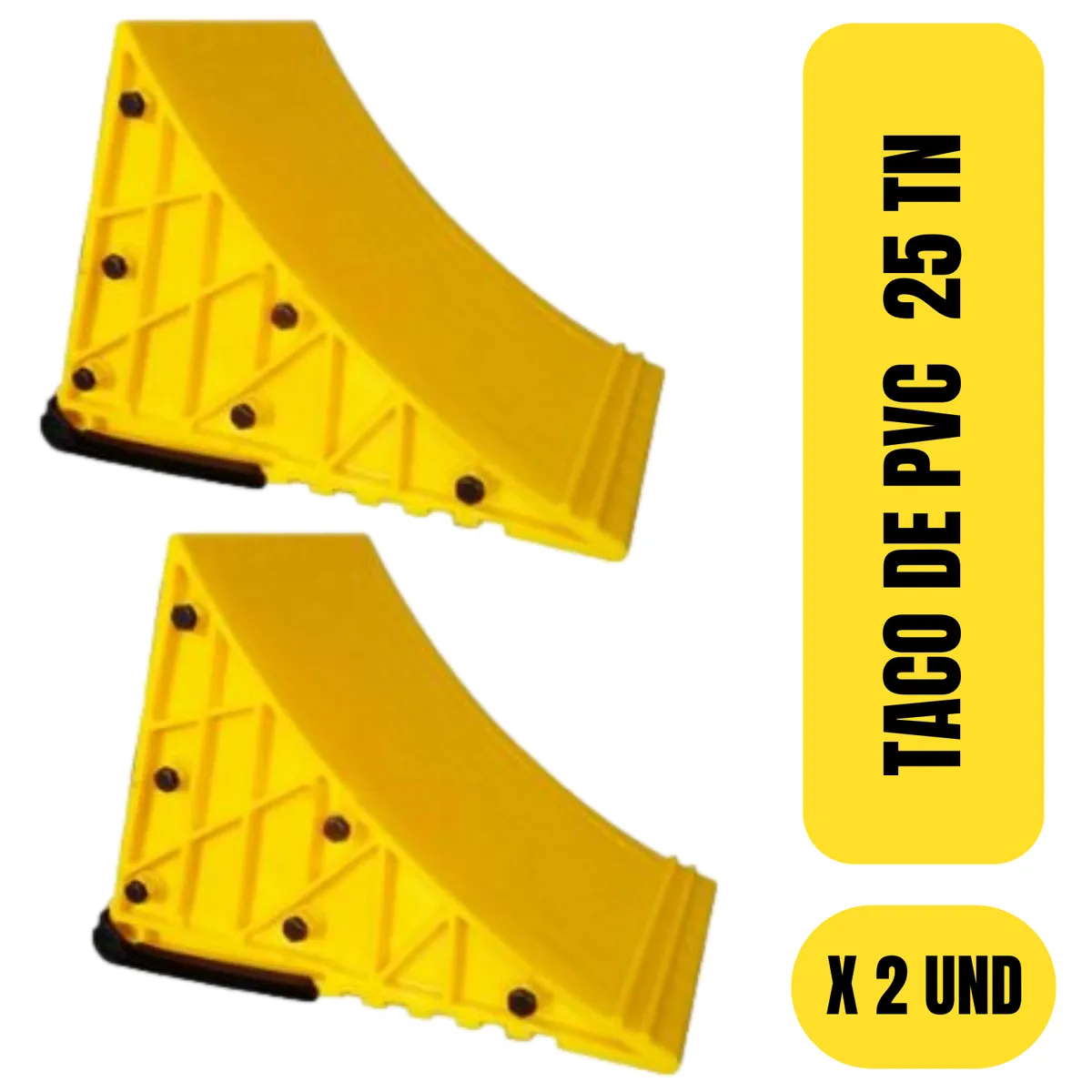 GENERICO - TACO DE SEGURIDAD VIAL PARA 25 TONELADAS X PAR