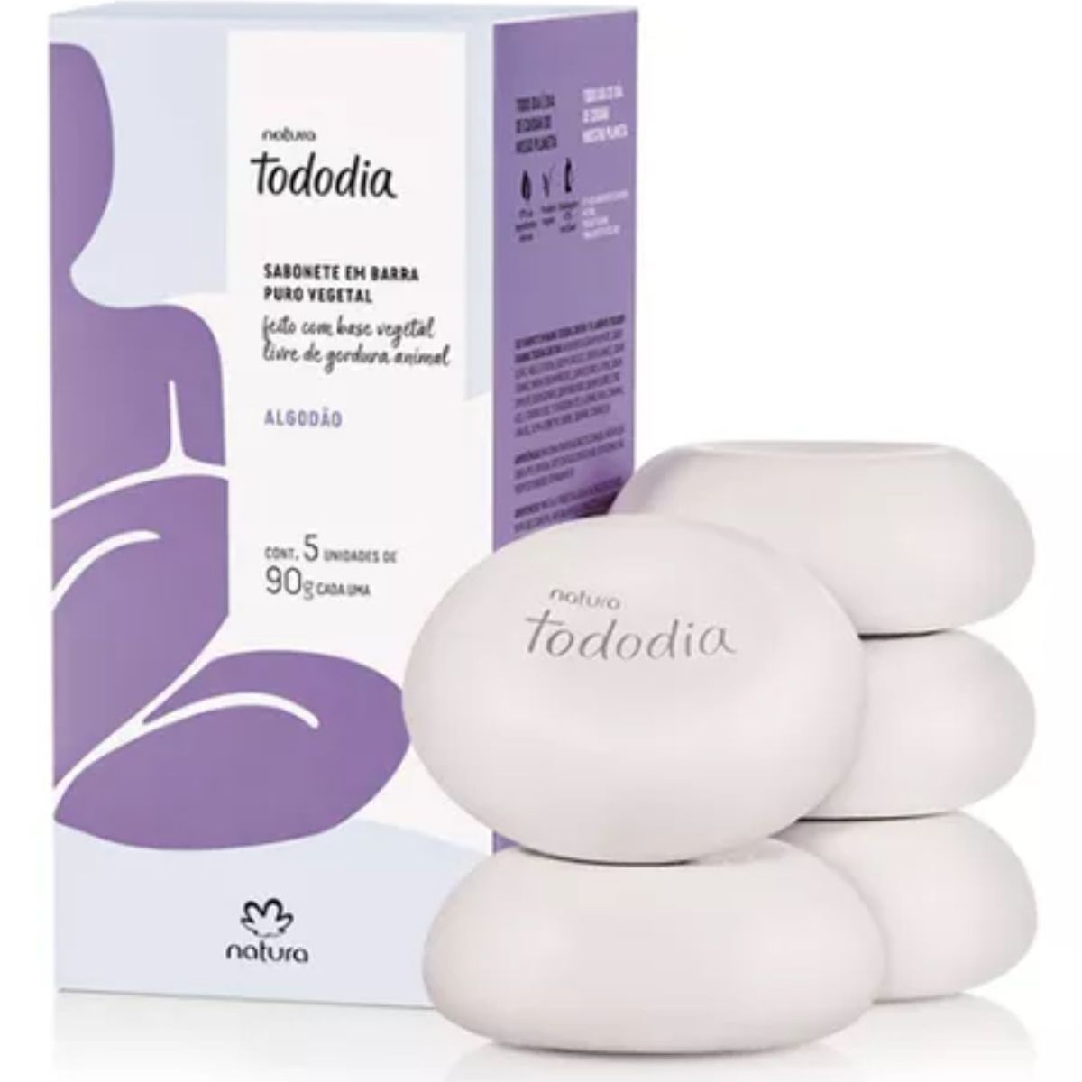 NATURA - jabón en barra Algodón Tododia natura ekos