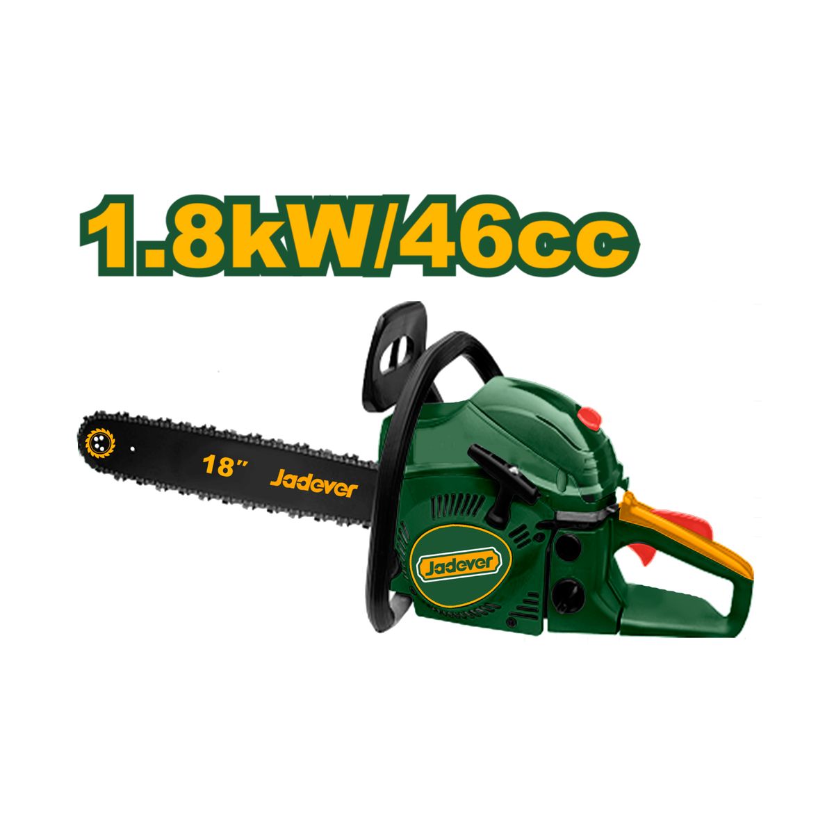 GENERICO - Motosierra a gasolina 18"  motor 2 tiempos Jadever