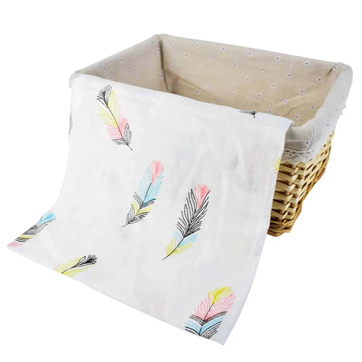 BABY MERINOS - Manta Muselina Bambú - Las Plumas