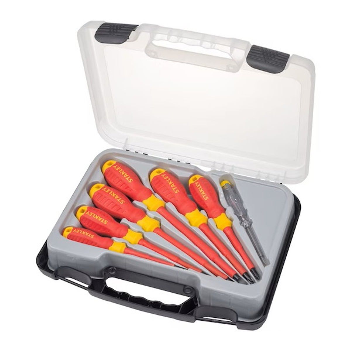 STANLEY - Juego de 7 Destornilladores Aislados 1000V MaxSteel