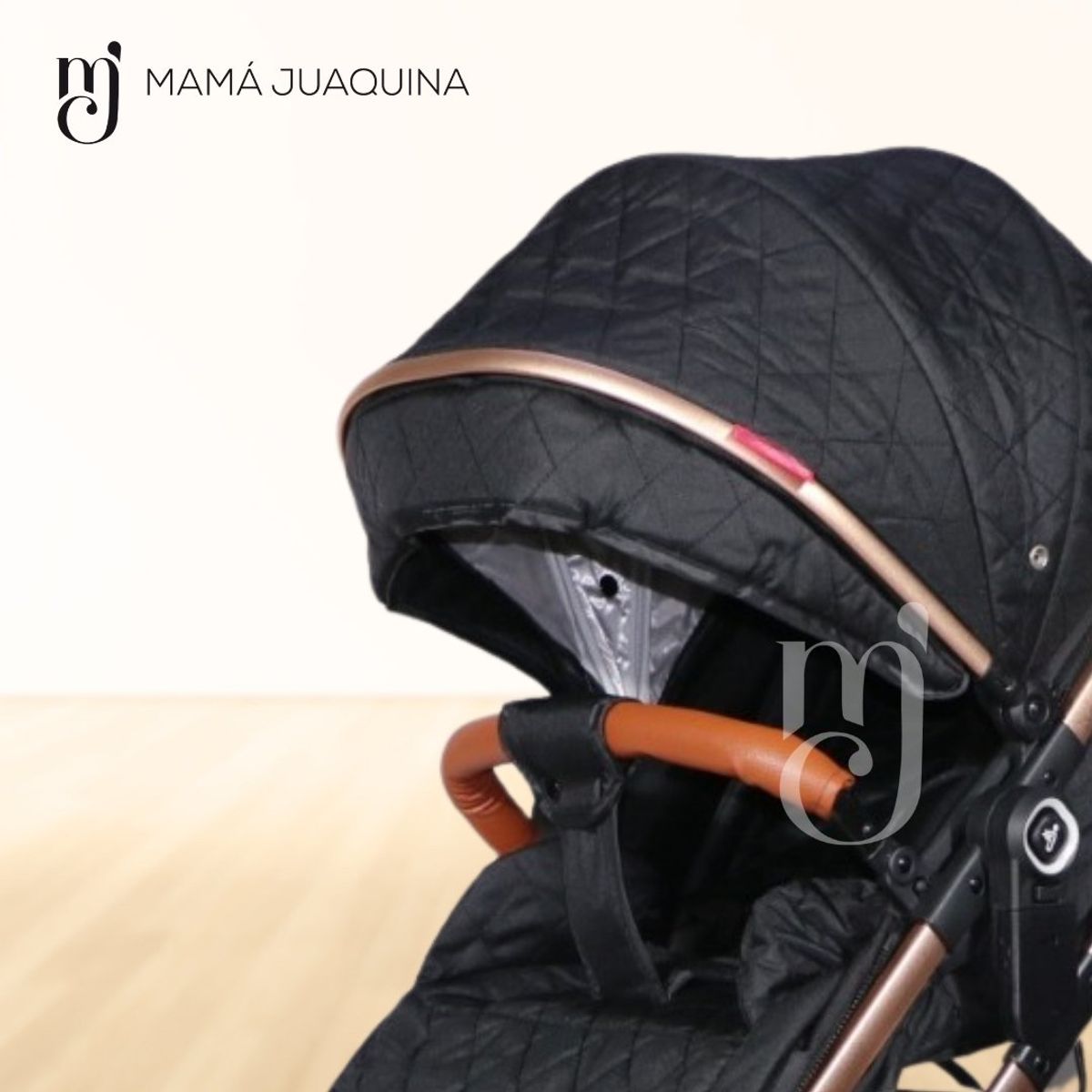 BABY - Coche Moisés Mini 4 en 1 «LIETTI» con Portabebé Black