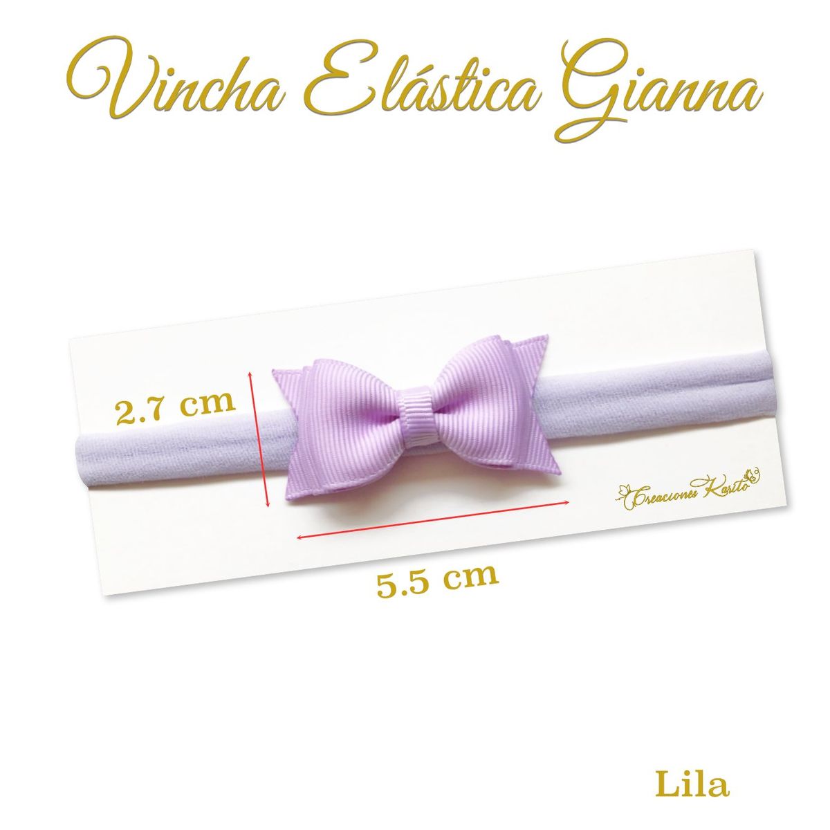 GENERICO - Vincha para bebé modelo Gianna Tri-pack