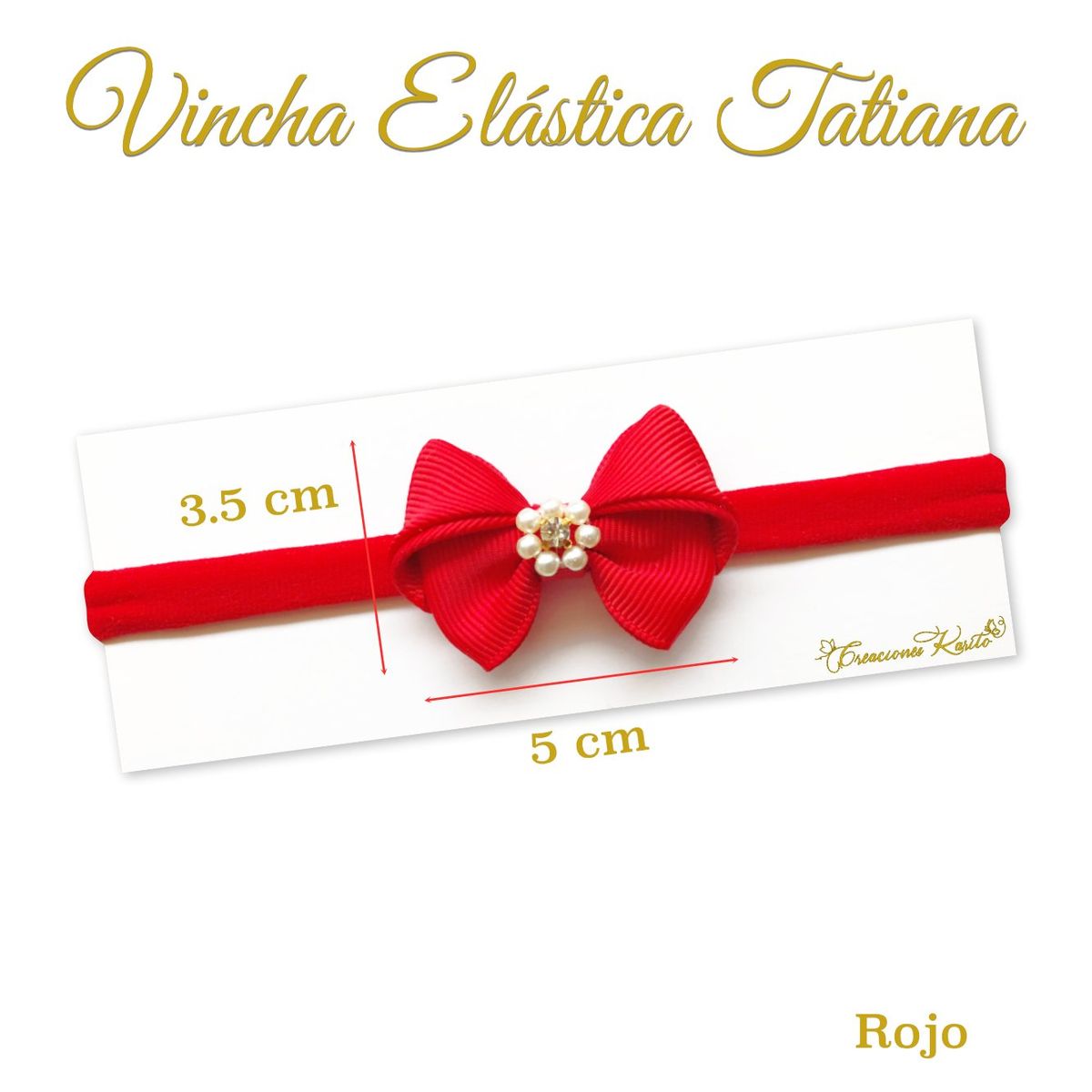 GENERICO - Vincha para bebé modelo Tatiana Tri-pack