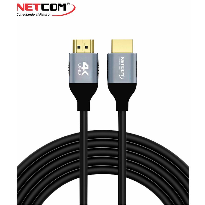 NETCOM - CABLE HDMI 2.0 DE COBRE DE 12 METROS ULTRA HD 4K 60HZ 26AWG NETCOM