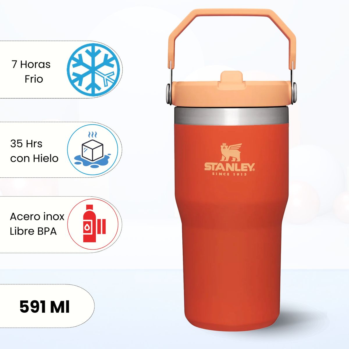 STANLEY - Flip Straw Tumbler Tigerliley Stanley 591 Ml