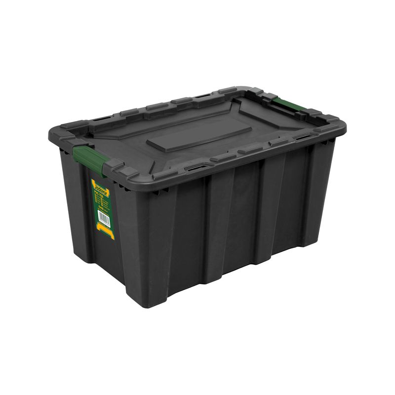GENERICO - Caja de almacenamiento negro 23" 55 litros Jadever
