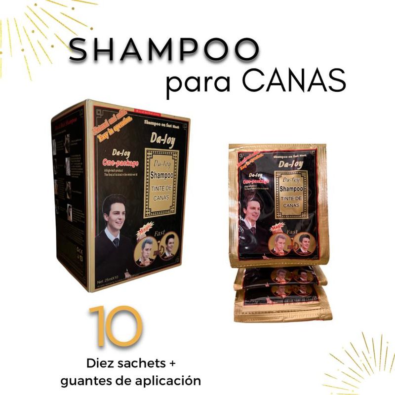 GENERICO - Shampoo Pinta Canas Negro X10 DAJOY x 25 ml