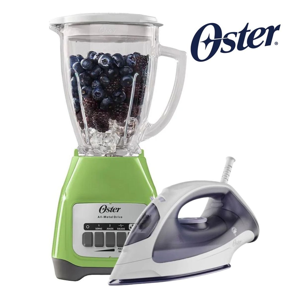 OSTER - COMBO OSTER Licuadora 2 Vel + Plancha A Vapor