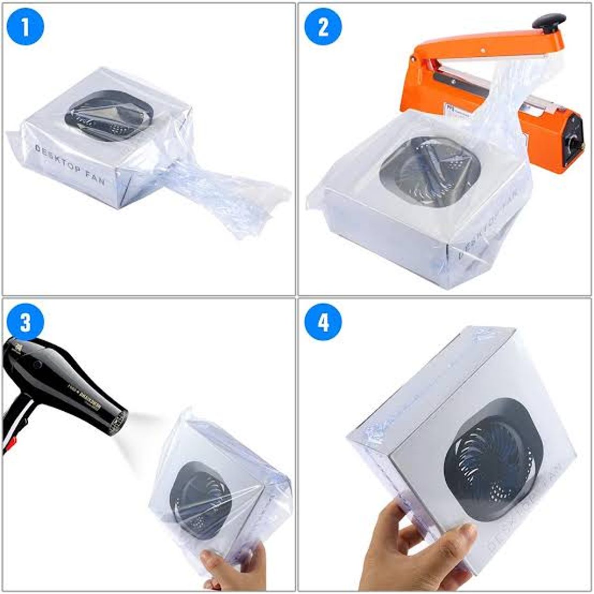 OEM - Pack de 100Bolsas Retractil POF 30x50cm Transparente Termoretractil