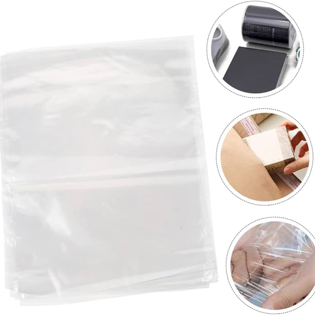 OEM - Pack de 100Bolsas Retractil POF 30x50cm Transparente Termoretractil