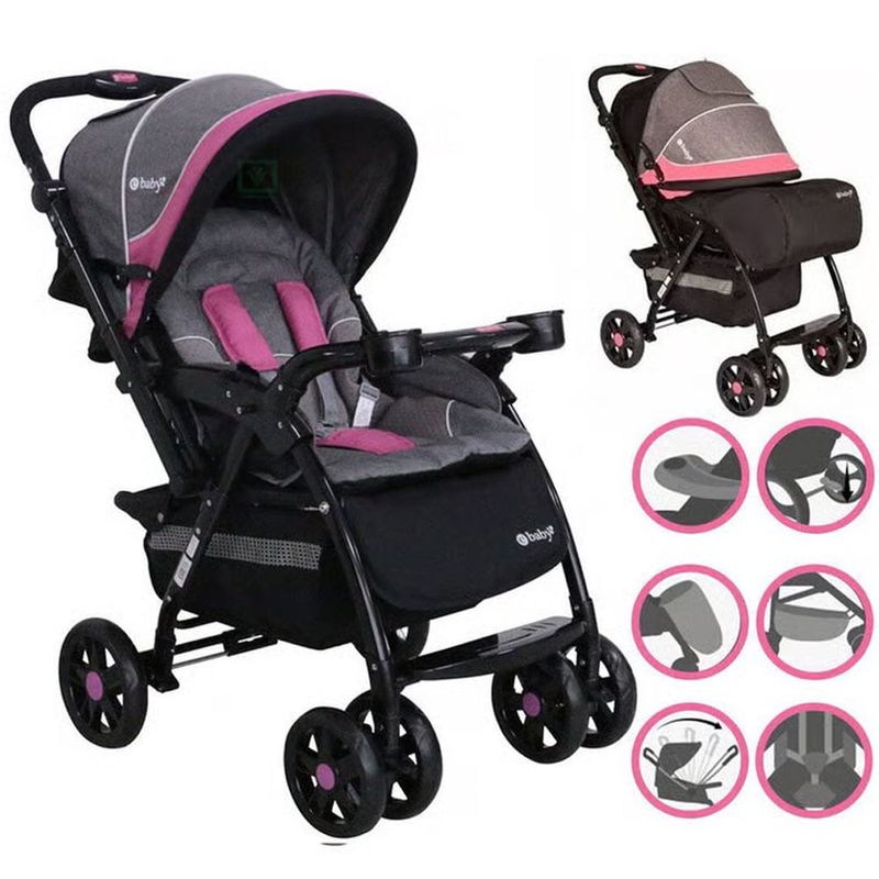 EBABY - Coche Cuna Yodie 1142-1 Pink